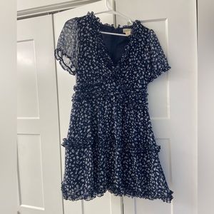 Altar’d State blue floral dress- excellent condition— size Small